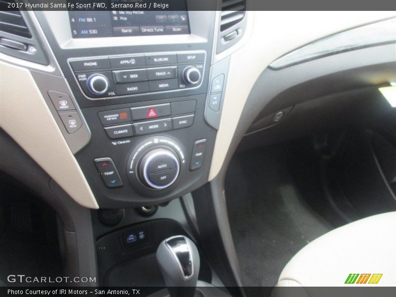 Serrano Red / Beige 2017 Hyundai Santa Fe Sport FWD