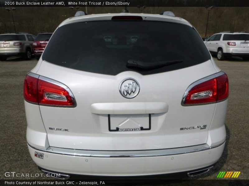 White Frost Tricoat / Ebony/Ebony 2016 Buick Enclave Leather AWD