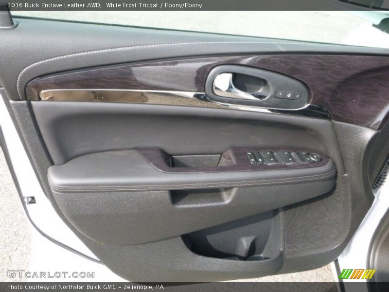 White Frost Tricoat / Ebony/Ebony 2016 Buick Enclave Leather AWD