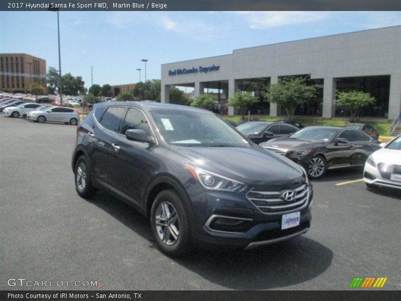 Marlin Blue / Beige 2017 Hyundai Santa Fe Sport FWD