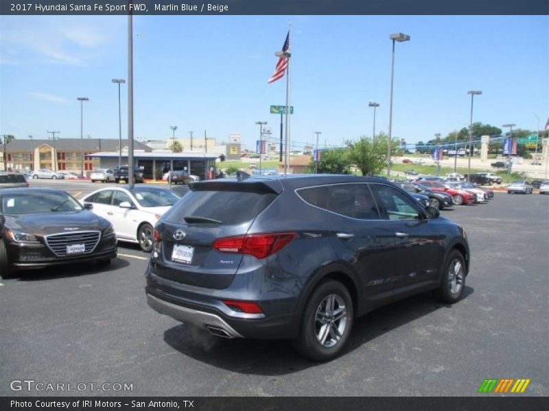 Marlin Blue / Beige 2017 Hyundai Santa Fe Sport FWD