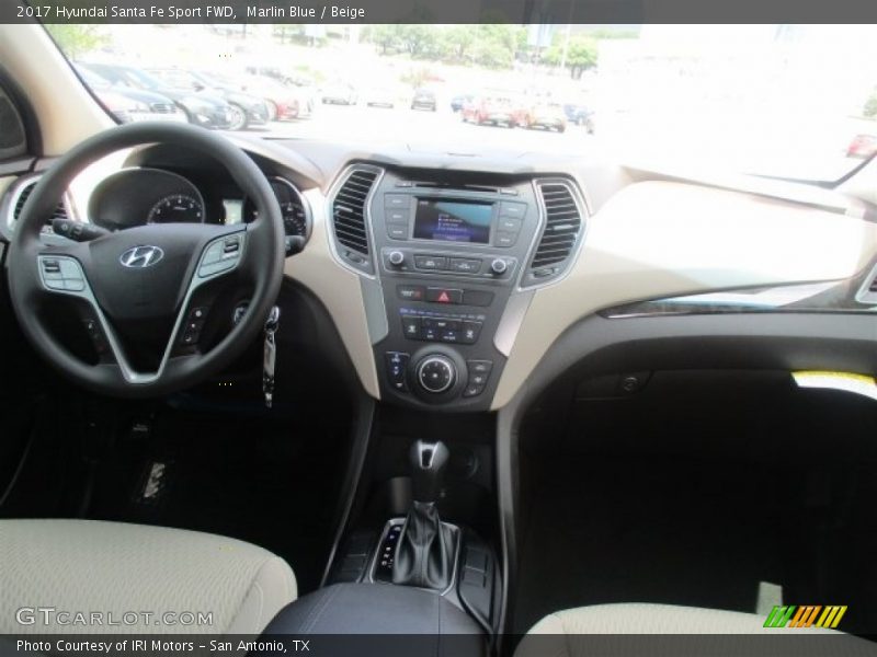 Marlin Blue / Beige 2017 Hyundai Santa Fe Sport FWD