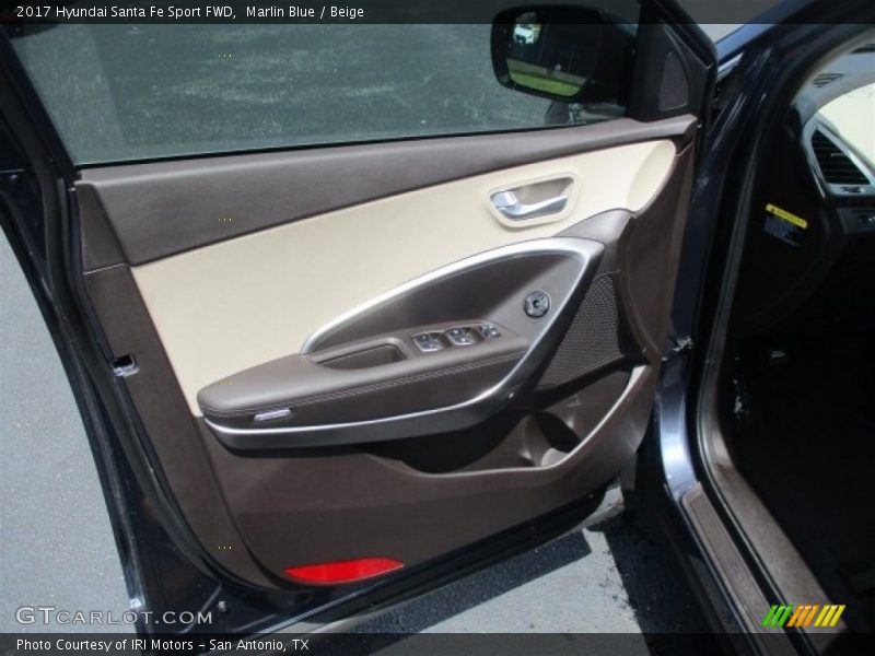 Marlin Blue / Beige 2017 Hyundai Santa Fe Sport FWD