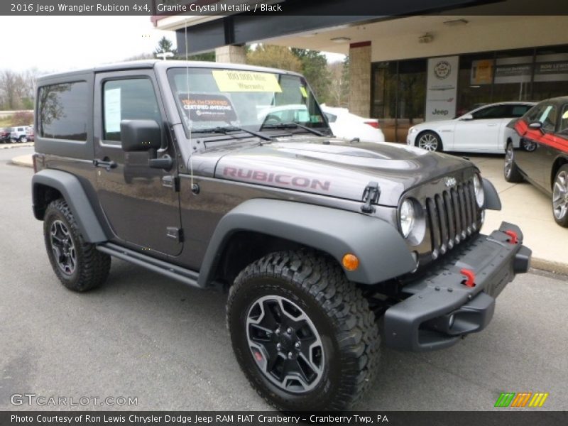 Granite Crystal Metallic / Black 2016 Jeep Wrangler Rubicon 4x4
