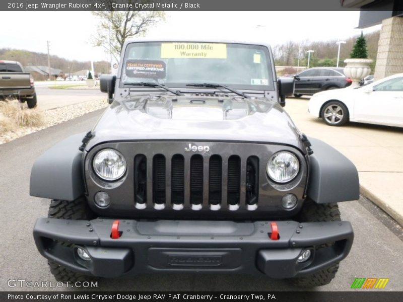 Granite Crystal Metallic / Black 2016 Jeep Wrangler Rubicon 4x4