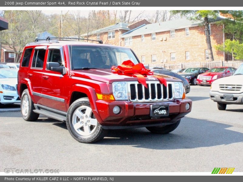 Red Rock Crystal Pearl / Dark Slate Gray 2008 Jeep Commander Sport 4x4