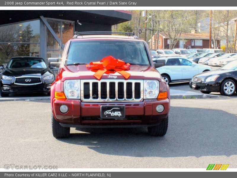 Red Rock Crystal Pearl / Dark Slate Gray 2008 Jeep Commander Sport 4x4