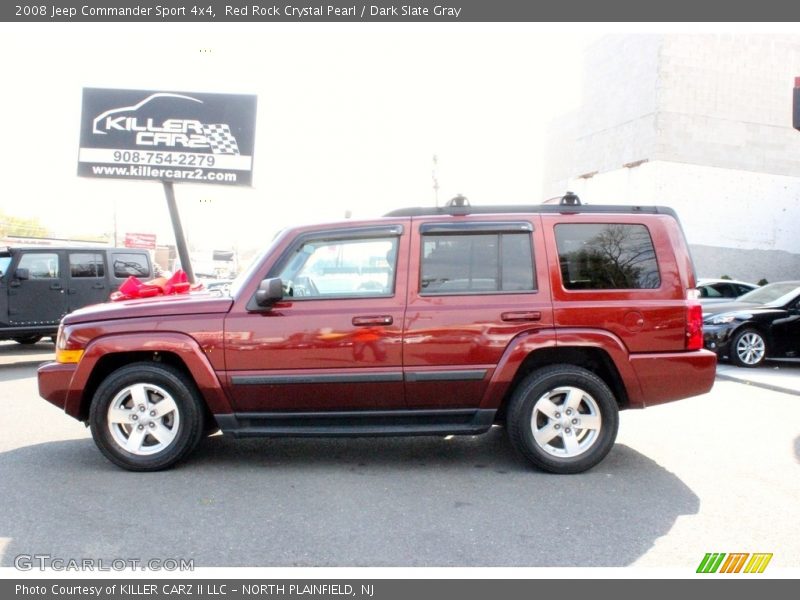 Red Rock Crystal Pearl / Dark Slate Gray 2008 Jeep Commander Sport 4x4