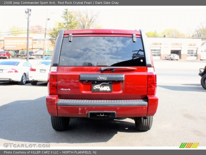 Red Rock Crystal Pearl / Dark Slate Gray 2008 Jeep Commander Sport 4x4