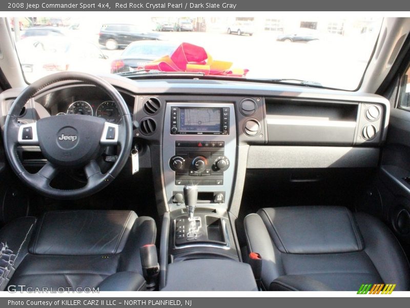 Red Rock Crystal Pearl / Dark Slate Gray 2008 Jeep Commander Sport 4x4