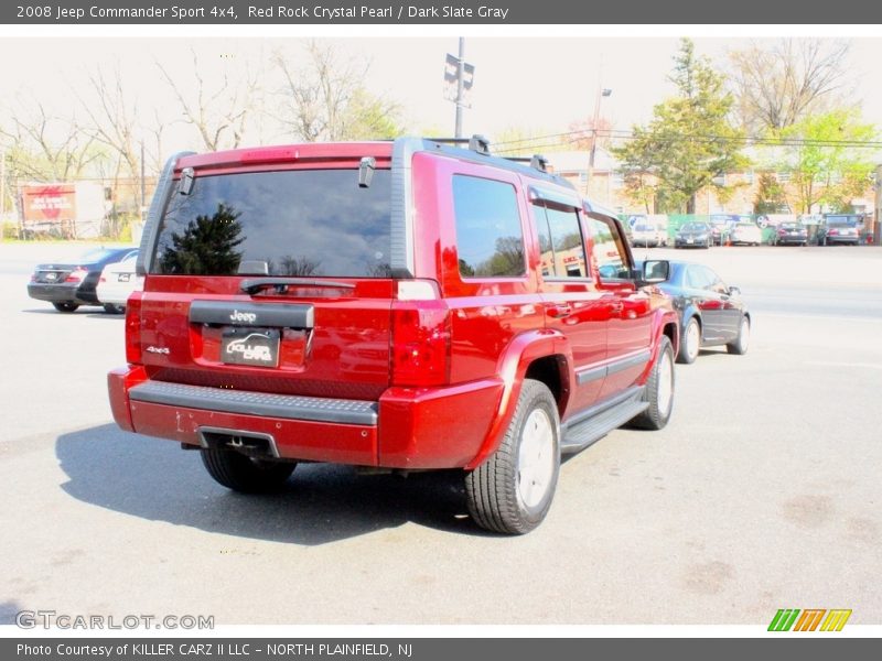 Red Rock Crystal Pearl / Dark Slate Gray 2008 Jeep Commander Sport 4x4