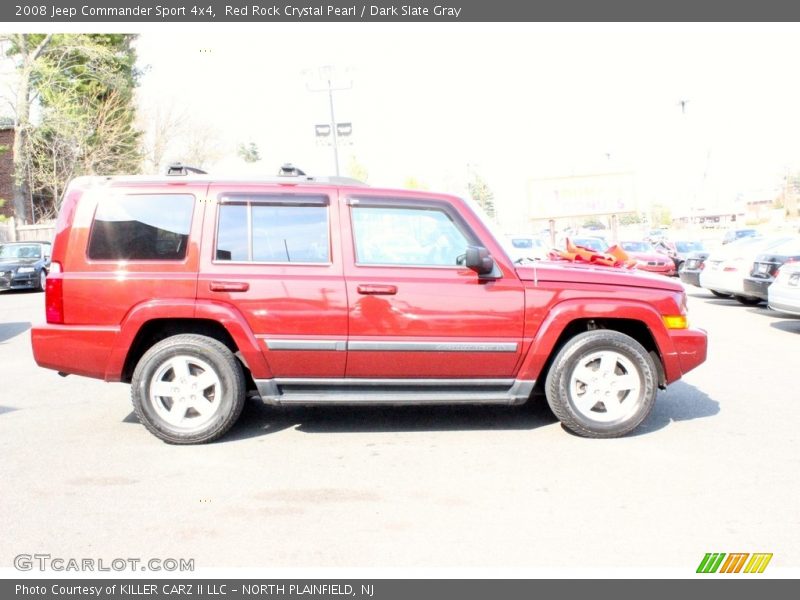 Red Rock Crystal Pearl / Dark Slate Gray 2008 Jeep Commander Sport 4x4