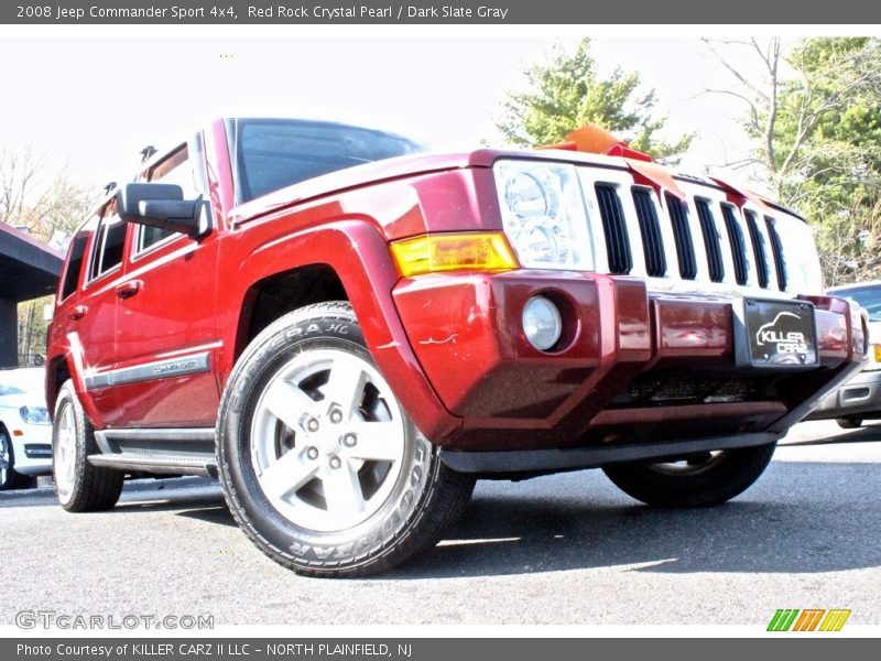 Red Rock Crystal Pearl / Dark Slate Gray 2008 Jeep Commander Sport 4x4