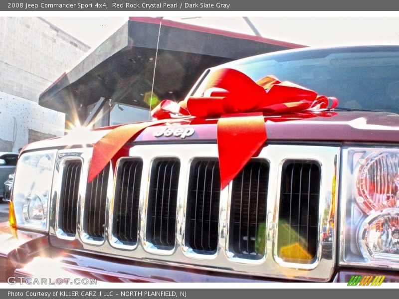 Red Rock Crystal Pearl / Dark Slate Gray 2008 Jeep Commander Sport 4x4