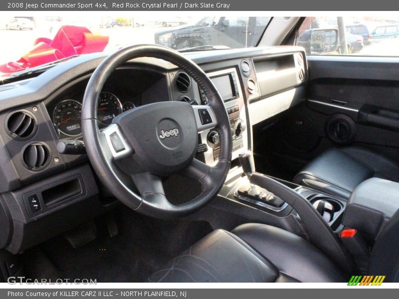 Red Rock Crystal Pearl / Dark Slate Gray 2008 Jeep Commander Sport 4x4