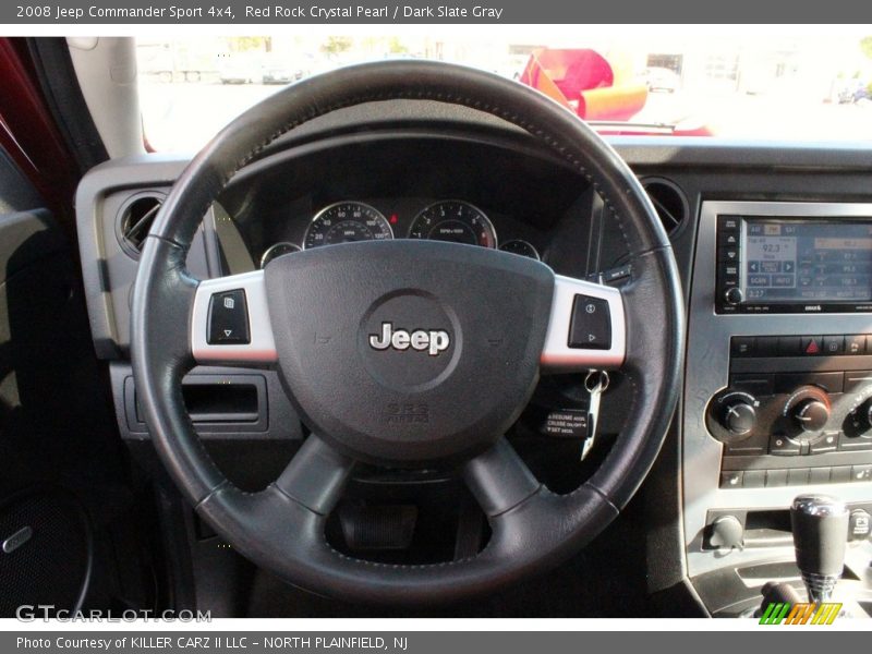 Red Rock Crystal Pearl / Dark Slate Gray 2008 Jeep Commander Sport 4x4