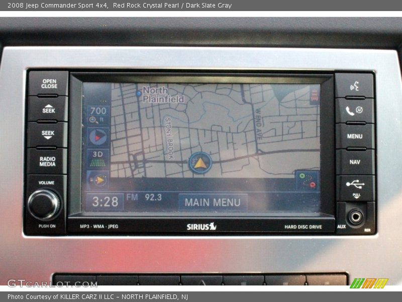 Red Rock Crystal Pearl / Dark Slate Gray 2008 Jeep Commander Sport 4x4