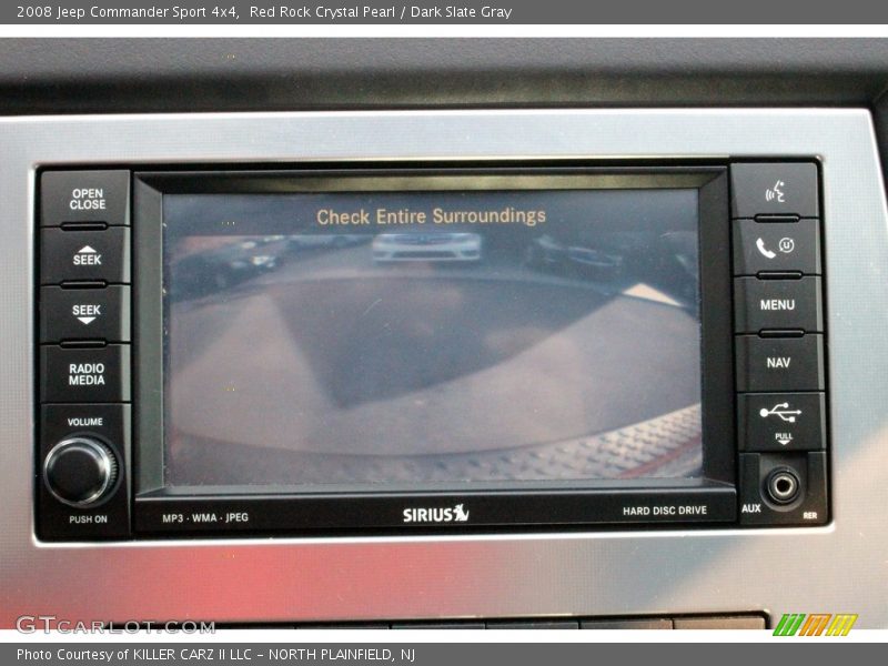 Red Rock Crystal Pearl / Dark Slate Gray 2008 Jeep Commander Sport 4x4