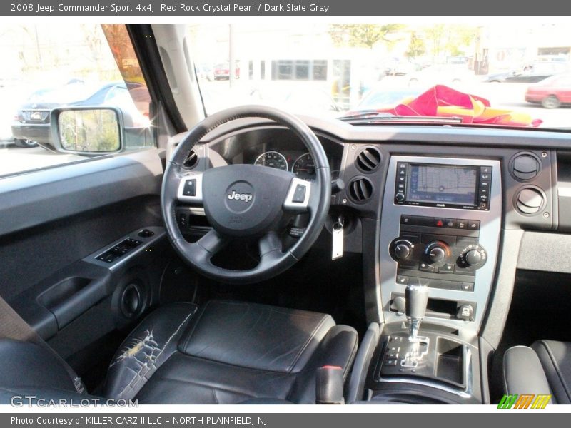 Red Rock Crystal Pearl / Dark Slate Gray 2008 Jeep Commander Sport 4x4