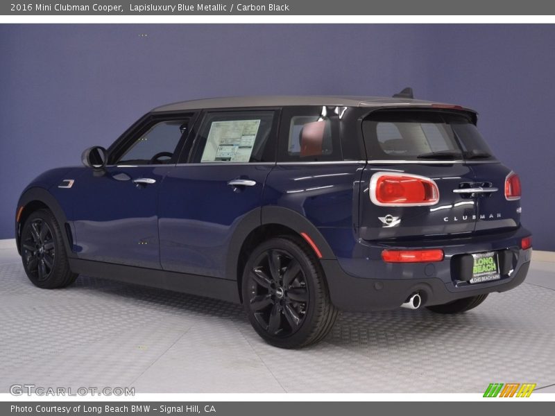 Lapisluxury Blue Metallic / Carbon Black 2016 Mini Clubman Cooper