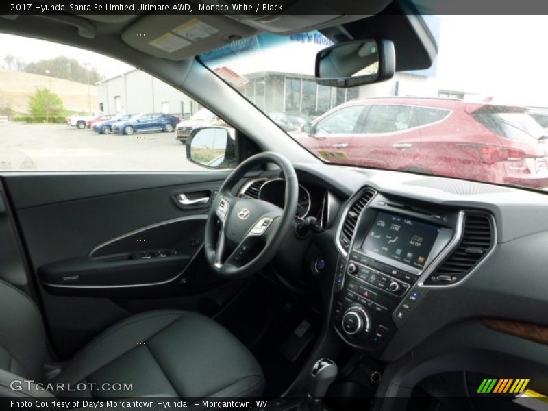 Monaco White / Black 2017 Hyundai Santa Fe Limited Ultimate AWD