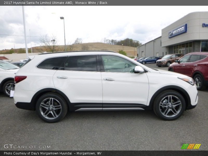 Monaco White / Black 2017 Hyundai Santa Fe Limited Ultimate AWD