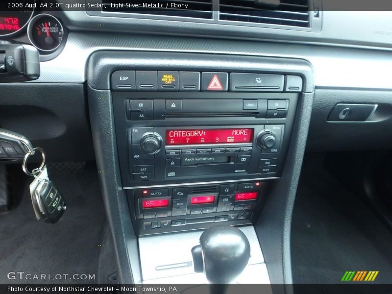 Light Silver Metallic / Ebony 2006 Audi A4 2.0T quattro Sedan