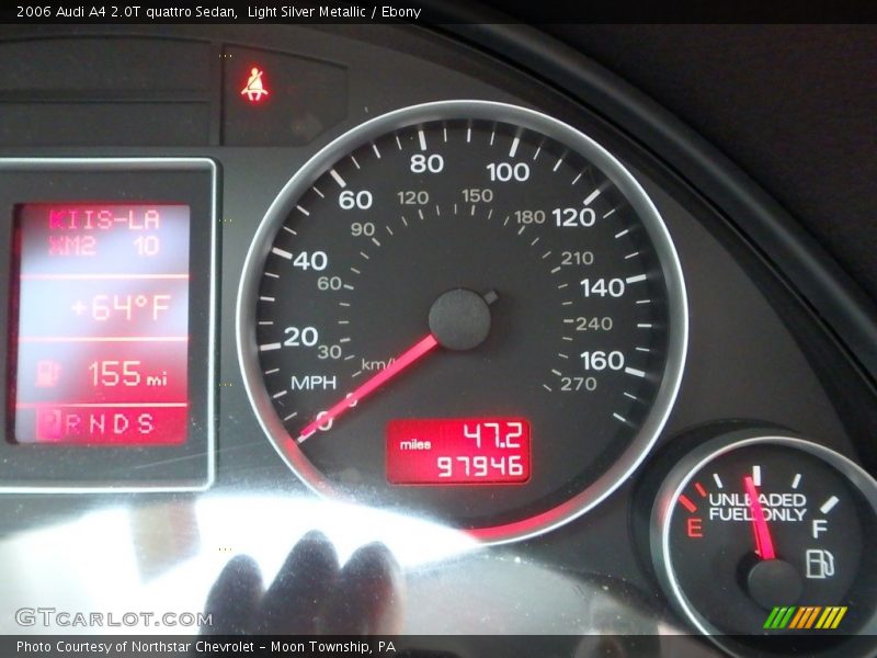 Light Silver Metallic / Ebony 2006 Audi A4 2.0T quattro Sedan