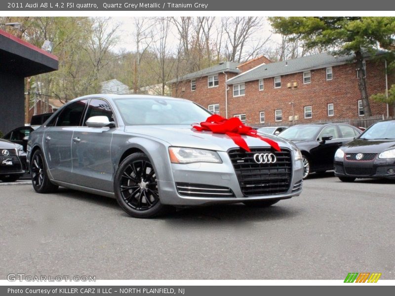 Quartz Grey Metallic / Titanium Grey 2011 Audi A8 L 4.2 FSI quattro