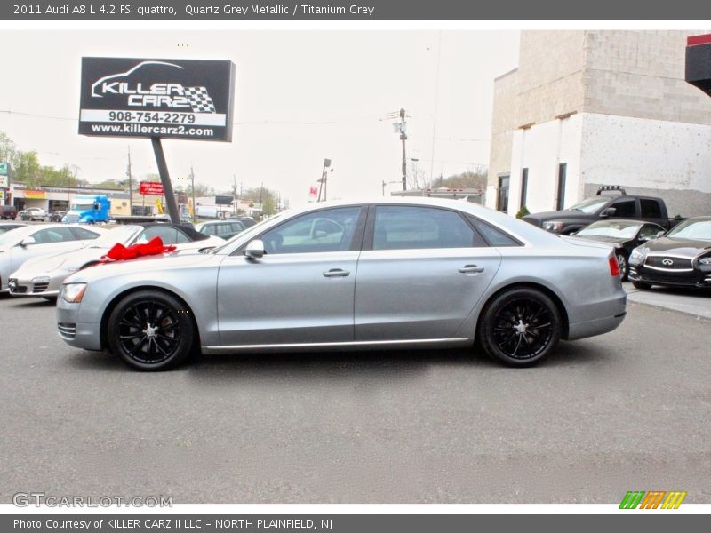 Quartz Grey Metallic / Titanium Grey 2011 Audi A8 L 4.2 FSI quattro