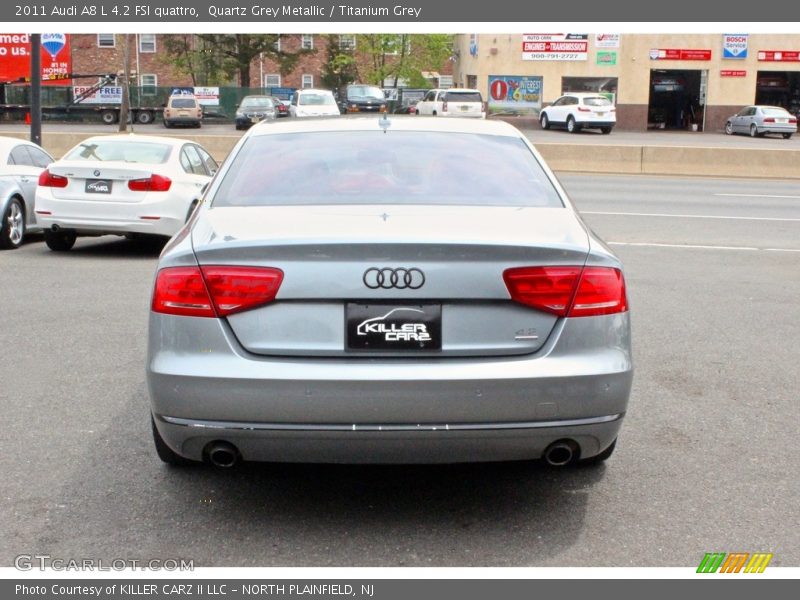 Quartz Grey Metallic / Titanium Grey 2011 Audi A8 L 4.2 FSI quattro