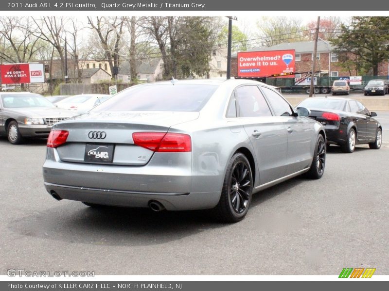 Quartz Grey Metallic / Titanium Grey 2011 Audi A8 L 4.2 FSI quattro