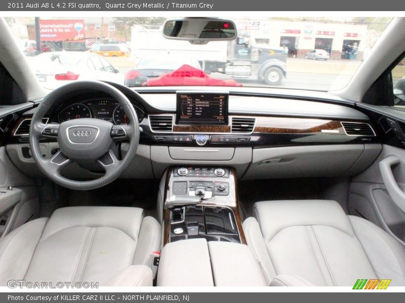 Quartz Grey Metallic / Titanium Grey 2011 Audi A8 L 4.2 FSI quattro