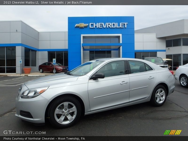 Silver Ice Metallic / Jet Black/Titanium 2013 Chevrolet Malibu LS