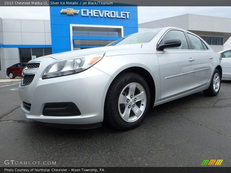 Silver Ice Metallic / Jet Black/Titanium 2013 Chevrolet Malibu LS