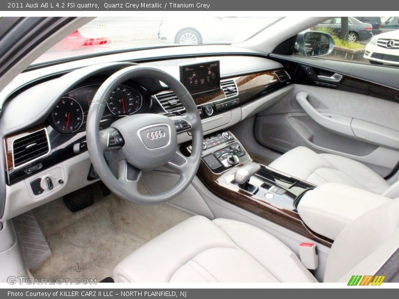 Quartz Grey Metallic / Titanium Grey 2011 Audi A8 L 4.2 FSI quattro