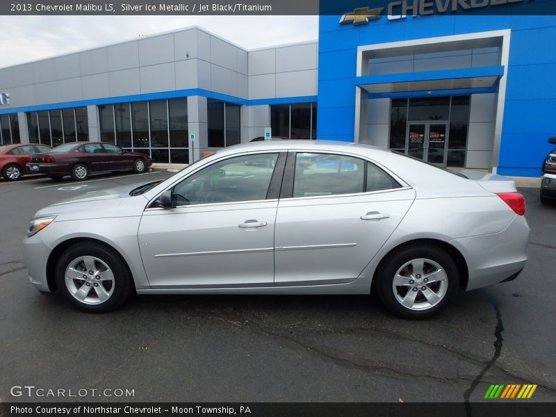 Silver Ice Metallic / Jet Black/Titanium 2013 Chevrolet Malibu LS