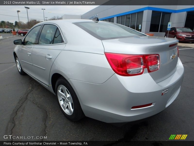 Silver Ice Metallic / Jet Black/Titanium 2013 Chevrolet Malibu LS