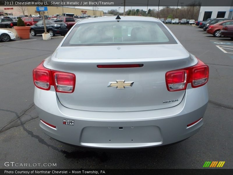 Silver Ice Metallic / Jet Black/Titanium 2013 Chevrolet Malibu LS