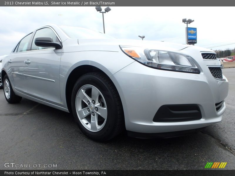 Silver Ice Metallic / Jet Black/Titanium 2013 Chevrolet Malibu LS