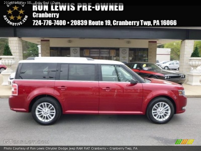 Ruby Red / Dune 2014 Ford Flex SEL