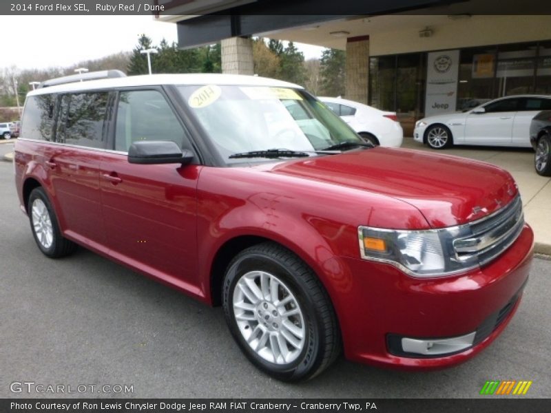 Ruby Red / Dune 2014 Ford Flex SEL