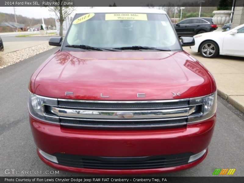 Ruby Red / Dune 2014 Ford Flex SEL