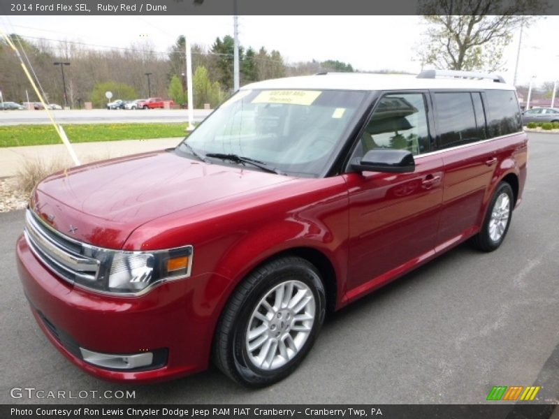 Ruby Red / Dune 2014 Ford Flex SEL