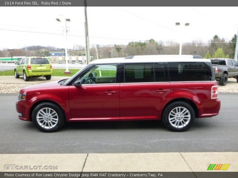 Ruby Red / Dune 2014 Ford Flex SEL