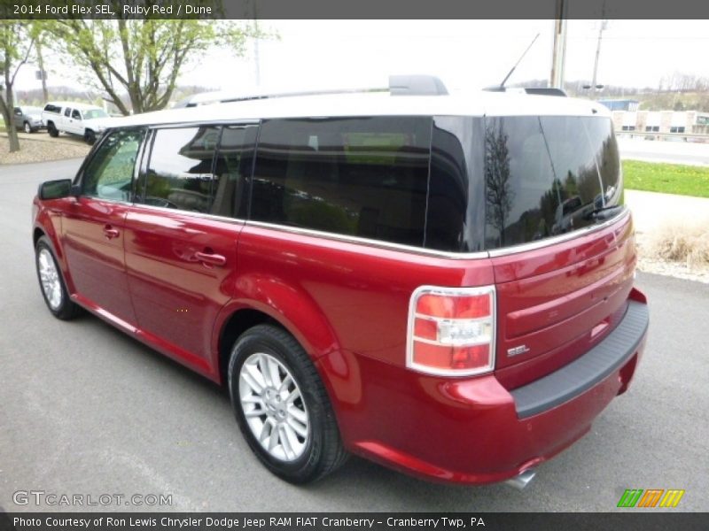 Ruby Red / Dune 2014 Ford Flex SEL