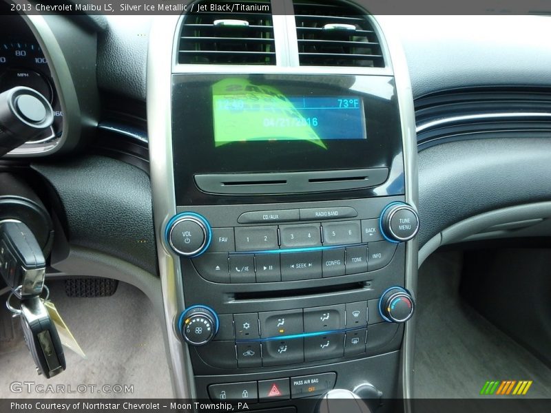 Silver Ice Metallic / Jet Black/Titanium 2013 Chevrolet Malibu LS