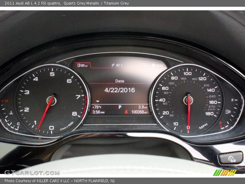 Quartz Grey Metallic / Titanium Grey 2011 Audi A8 L 4.2 FSI quattro