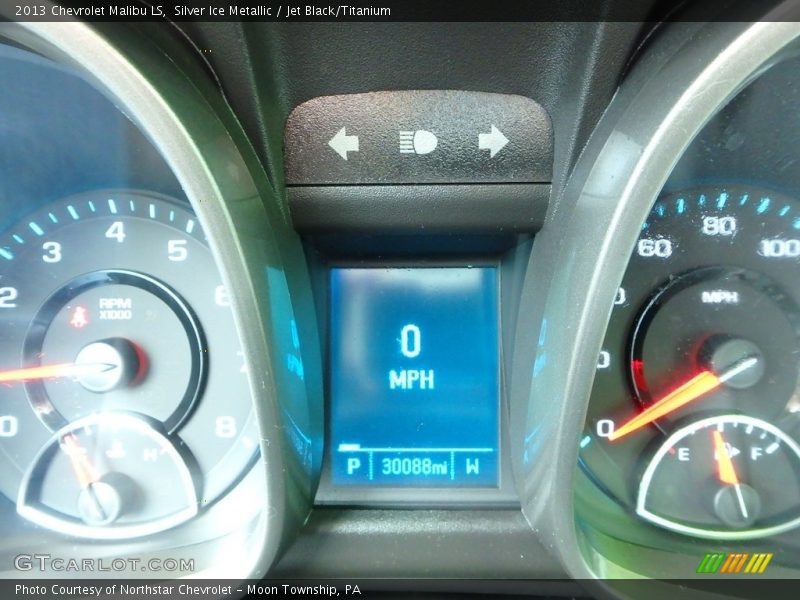 Silver Ice Metallic / Jet Black/Titanium 2013 Chevrolet Malibu LS