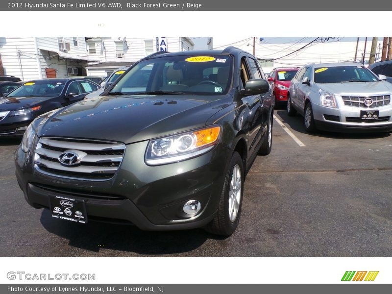 Black Forest Green / Beige 2012 Hyundai Santa Fe Limited V6 AWD
